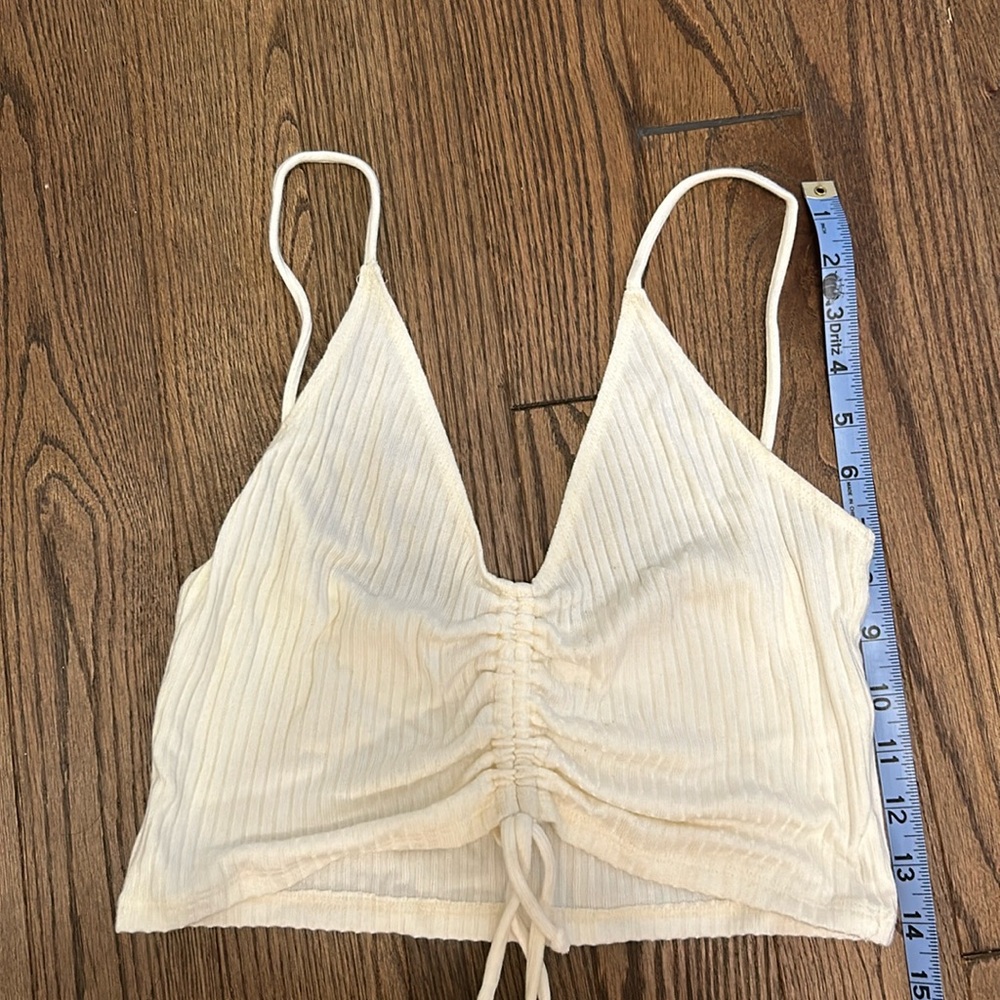 Reformation crop top with ties